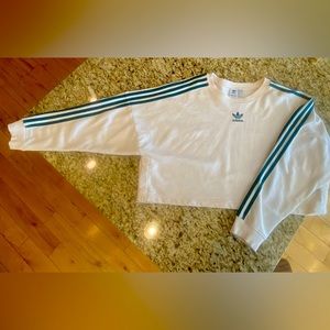 Adidas Adibreak Crop Crew Women’s Active Sweatshirt Size Large